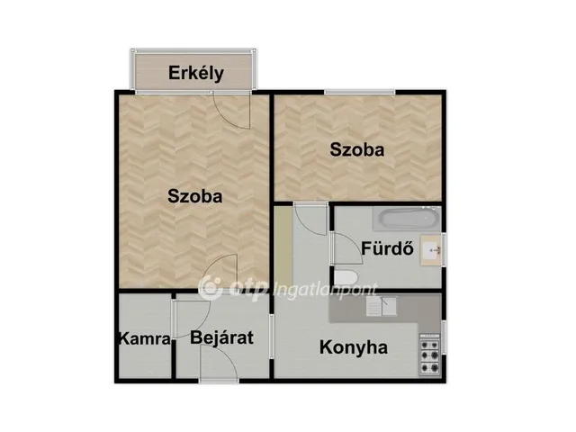 Kiadó lakás Debrecen, Nagyerdő 54 nm