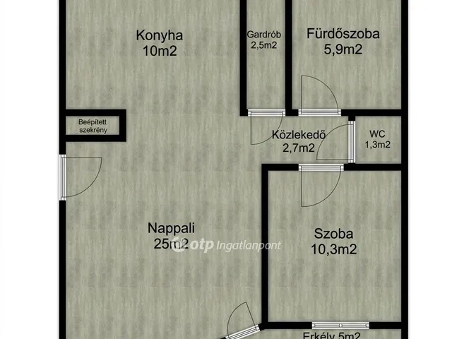 Eladó lakás Hajdúszoboszló 56 nm