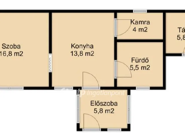 Eladó ház Hajdúhadház 52 nm