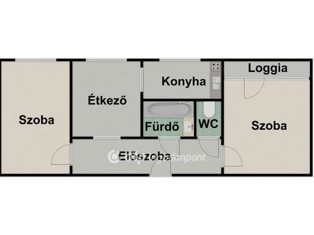 Kiadó lakás Debrecen 57 nm