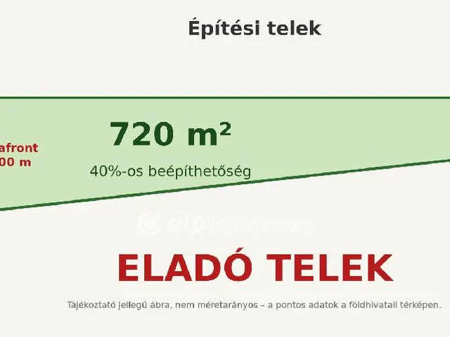 Eladó telek Hajdúsámson 720 nm