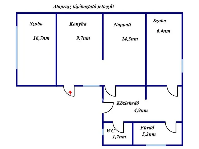 Eladó ház Jászberény, Központhoz közeli 59 nm