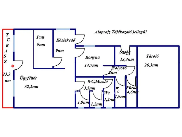 Eladó kereskedelmi és ipari ingatlan Jászjákóhalma 150 nm