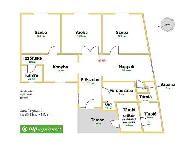 Eladó ház Jászfényszaru 113 nm