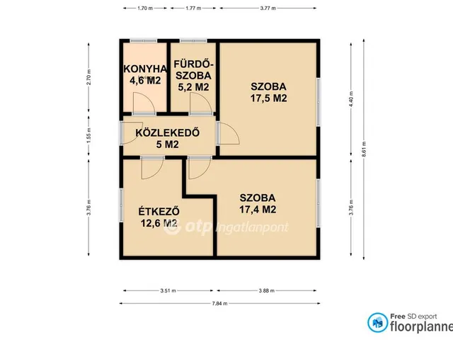 Eladó ház Polgár 62 nm