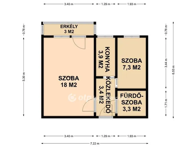 Eladó lakás Tiszaújváros 36 nm