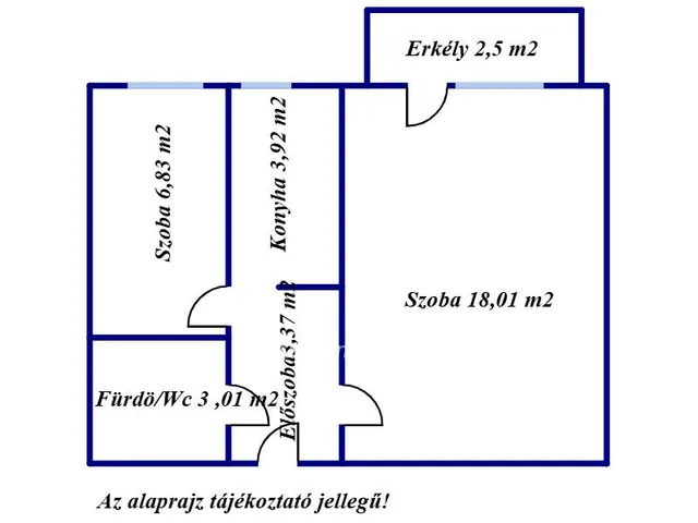 Eladó lakás Tiszaújváros 36 nm