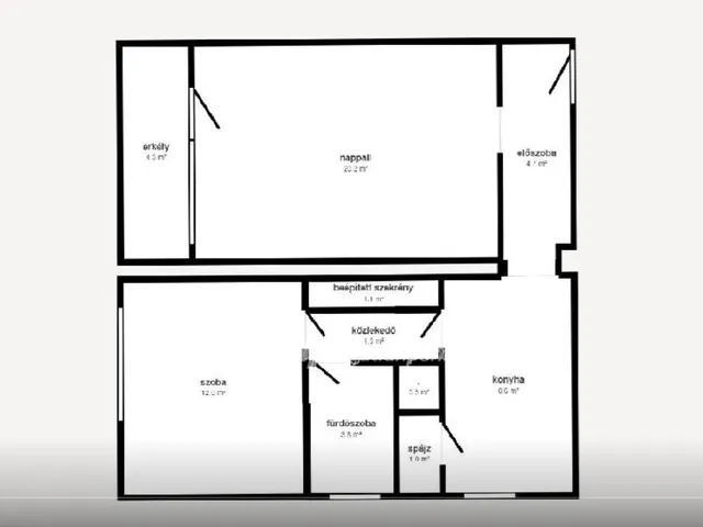 Eladó lakás Kazincbarcika, Belváros 58 nm