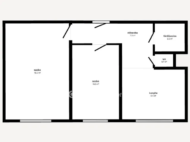 Eladó lakás Tiszaújváros 48 nm