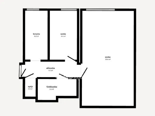Eladó lakás Miskolc, Szentpéteri kapu 44 nm