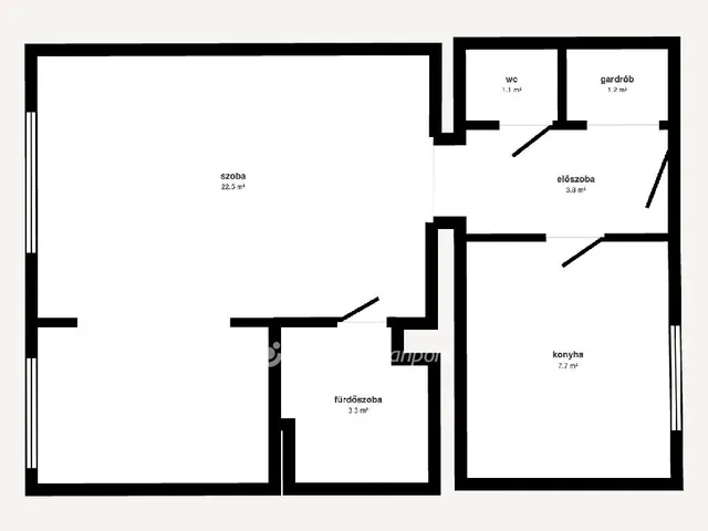 Eladó lakás Tiszaújváros 39 nm