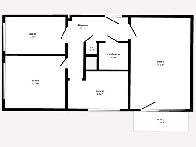 Eladó lakás Miskolc, Diósgyőr 55 nm