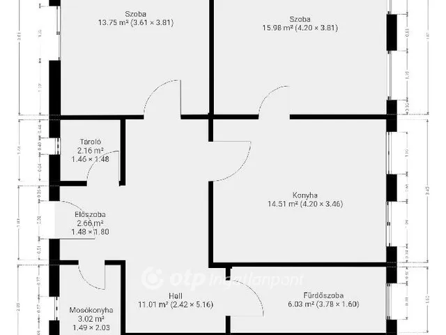 Eladó ház Mezőkeresztes 69 nm