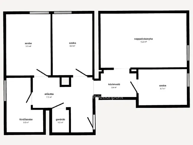 Eladó lakás Miskolc, Selyemrét 55 nm