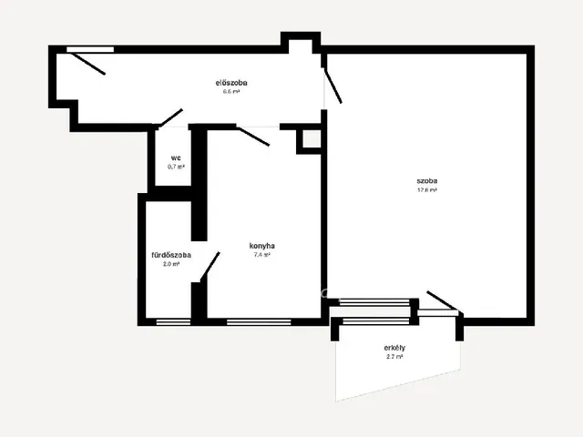 Eladó lakás Kazincbarcika 42 nm
