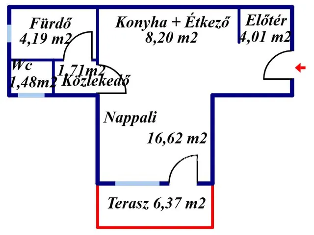 Eladó lakás Kecskemét 36 nm