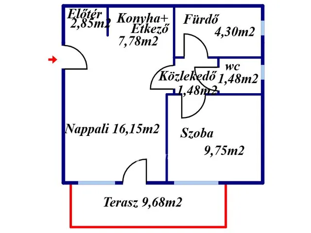 Eladó lakás Kecskemét 43 nm