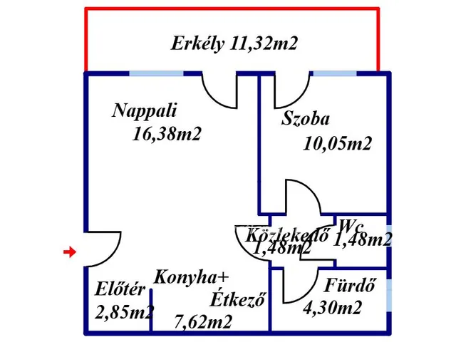 Eladó lakás Kecskemét 44 nm