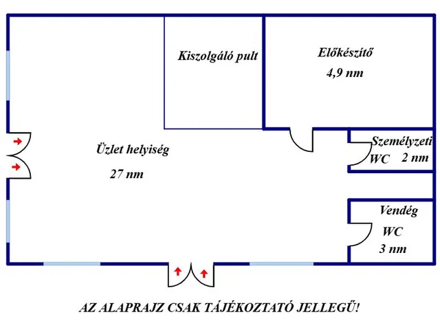 Eladó kereskedelmi és ipari ingatlan Kunszentmárton 37 nm