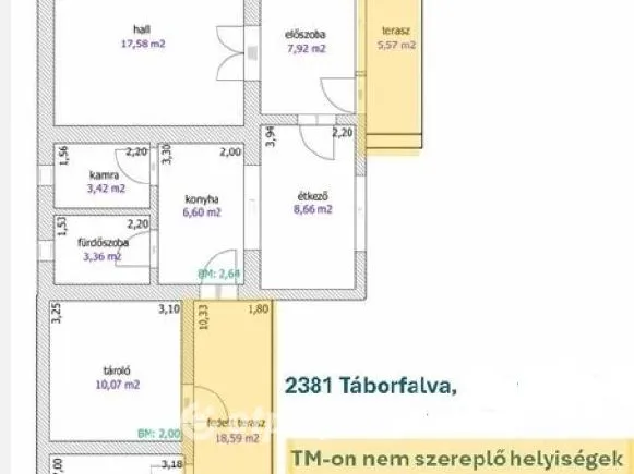Eladó ház Táborfalva 81 nm
