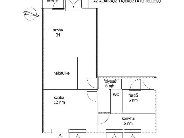 Kiadó lakás Kecskemét, Belváros 62 nm