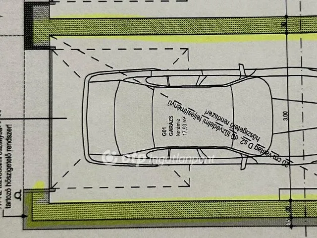 Eladó garázs Kecskemét 18 nm