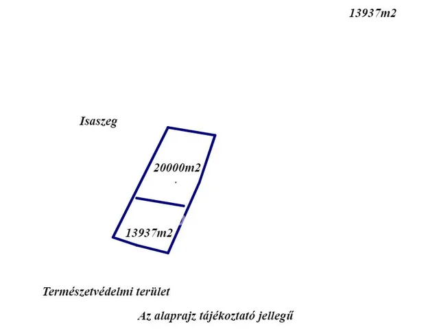 Eladó telek Isaszeg 13937 nm