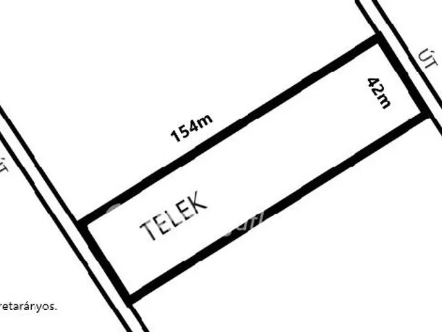 Eladó telek Fót 6468 nm