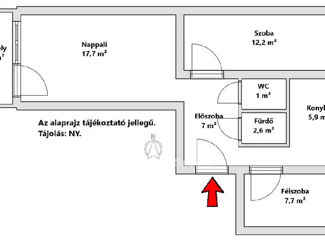 Eladó lakás Budapest XV. kerület 55 nm