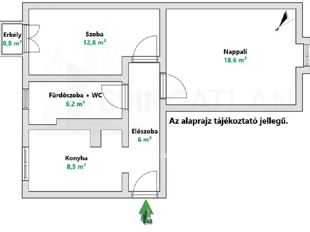 Eladó lakás Budapest XV. kerület, Rákospalota 53 nm