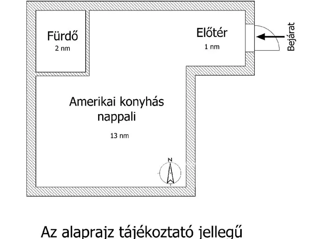 Eladó lakás Budapest XIII. kerület 16 nm