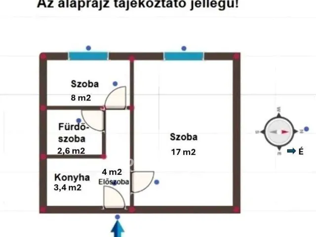 Eladó lakás Budapest XV. kerület, Újpalota 35 nm