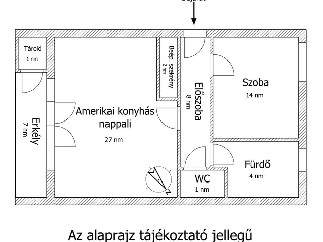 Eladó lakás Budapest IV. kerület 55 nm