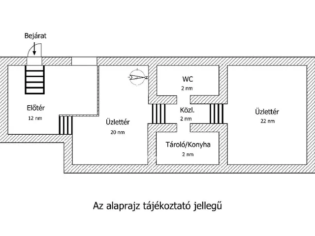 Eladó kereskedelmi és ipari ingatlan Budapest III. kerület, Óbuda 60 nm