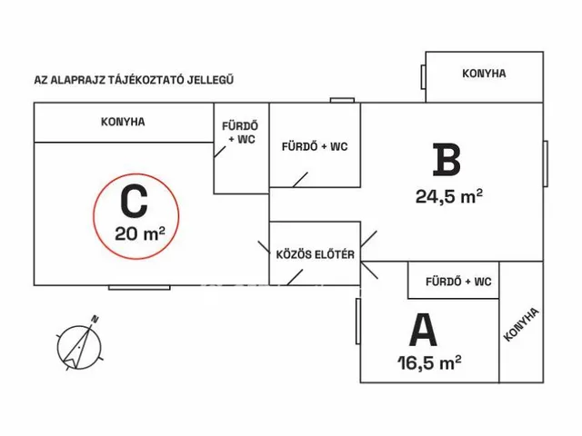 Eladó lakás Budapest VIII. kerület 20 nm