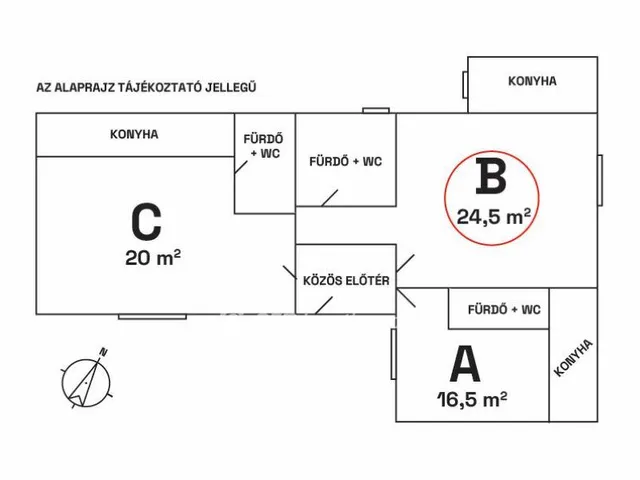 Eladó lakás Budapest VIII. kerület 24 nm