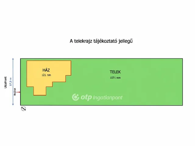 Eladó telek Vecsés 1071 nm