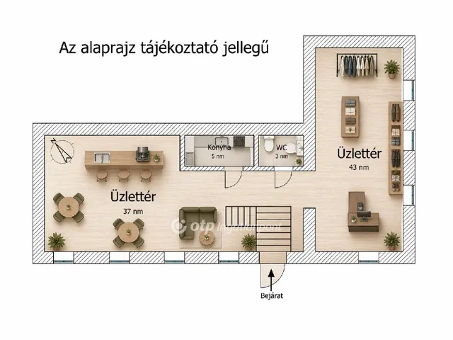 Eladó kereskedelmi és ipari ingatlan Budapest VII. kerület 88 nm
