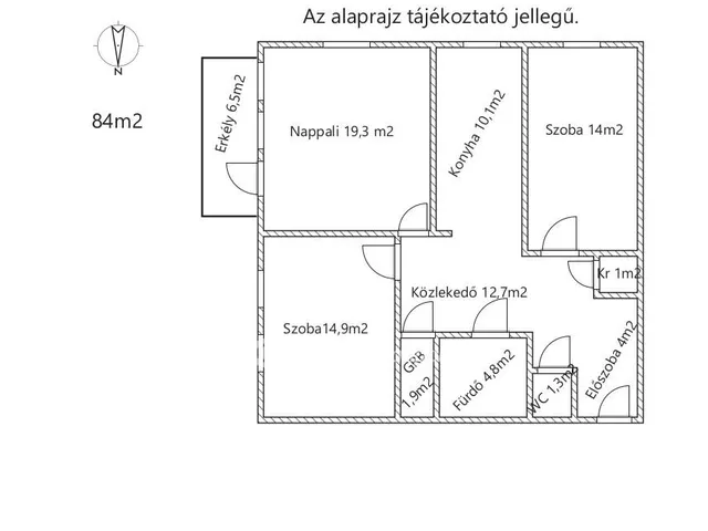 Eladó lakás Budapest XIV. kerület, Alsórákos 84 nm