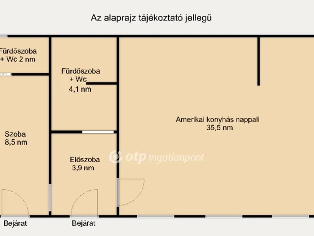 Eladó lakás Budapest VIII. kerület 54 nm