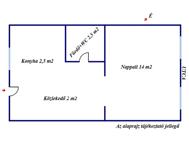 Eladó lakás Budapest VII. kerület 21 nm