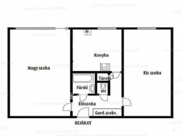 Eladó lakás Székesfehérvár, Belvárps 49 nm