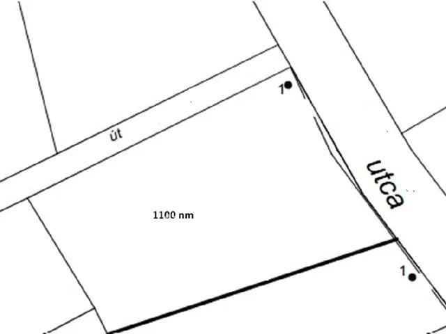 Eladó telek Sukoró 1100 nm