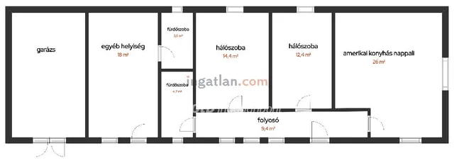 Eladó ház Akasztó, Központhoz közel 66 nm