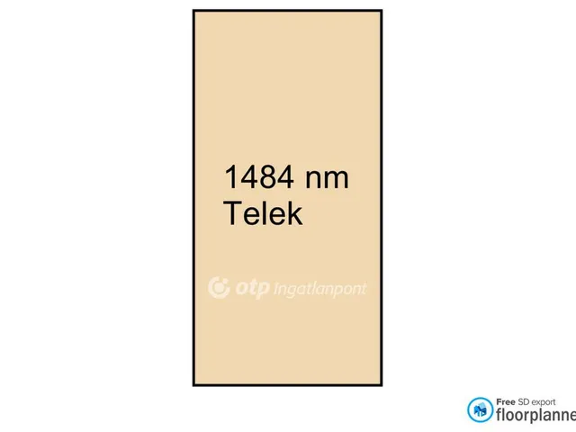 Eladó telek Tiszakécske 1484 nm