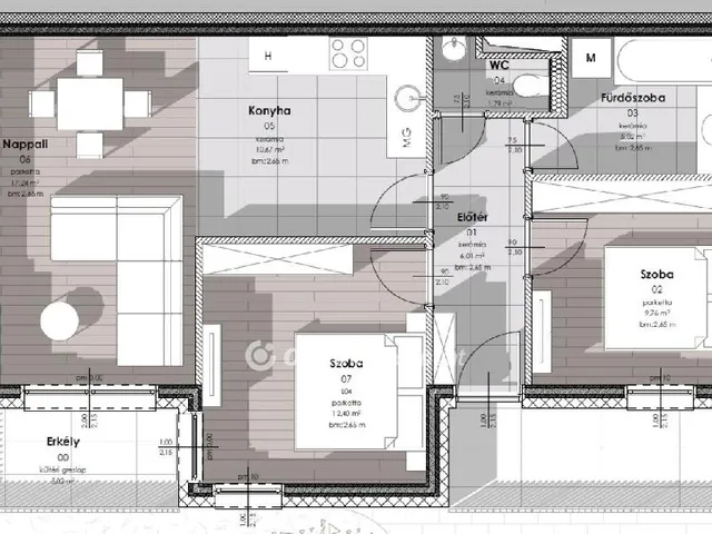 Eladó lakás Budapest XX. kerület, Központhoz közel 64 nm