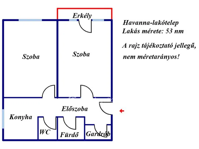 Eladó lakás Budapest XVIII. kerület, Havanna lakótelep 53 nm