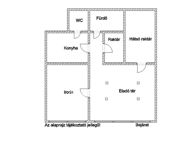 Kiadó kereskedelmi és ipari ingatlan Budapest XIX. kerület, Kispest 169 nm