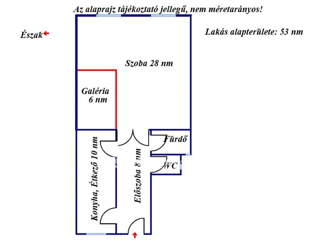 Eladó lakás Budapest VIII. kerület 53 nm