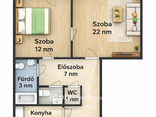 Eladó lakás Budapest X. kerület 49 nm